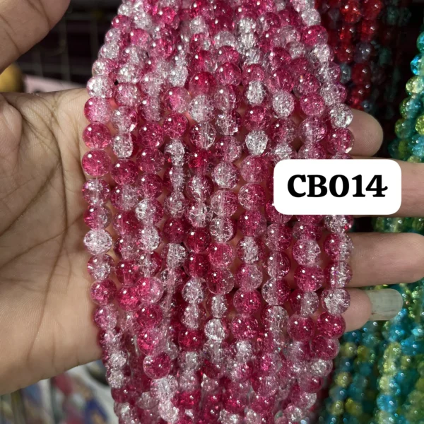 crackle beads 14