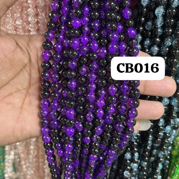 crackle beads 16