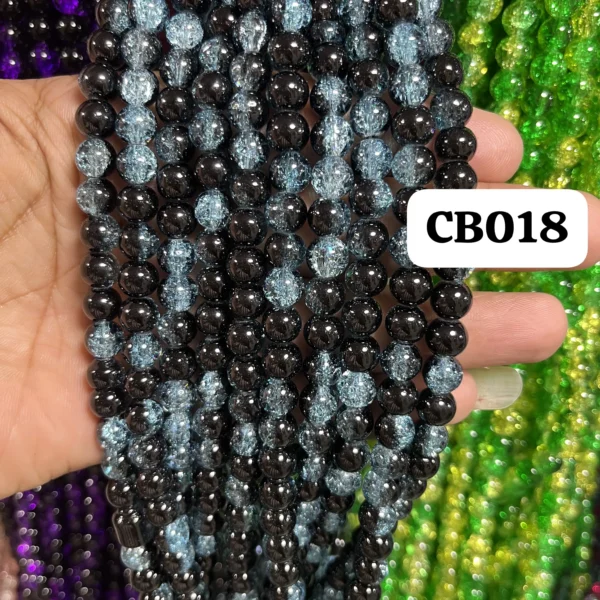 crackle beads 18