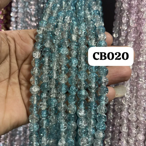 crackle beads 20