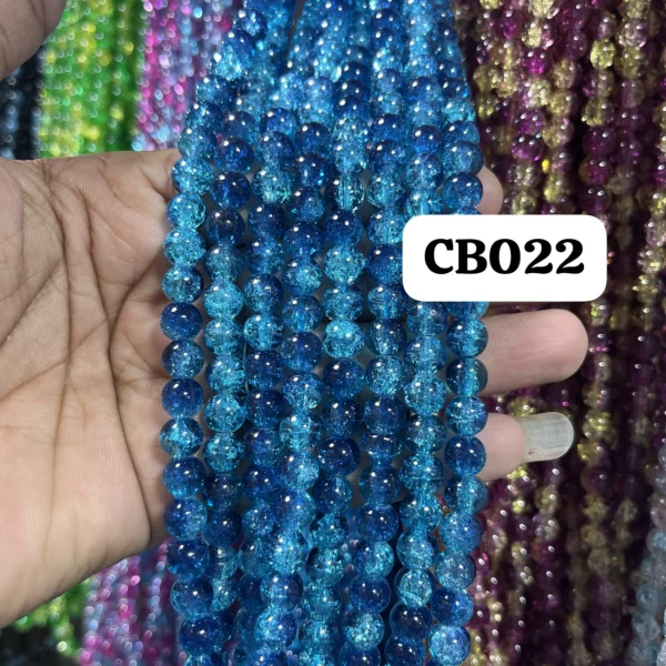 crackle beads 22