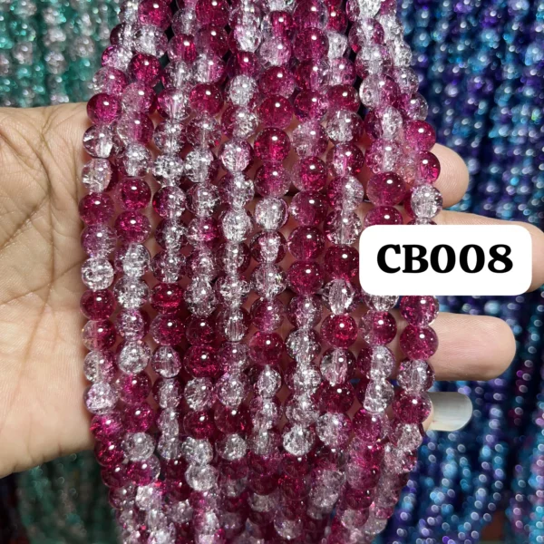 crackle beads 8