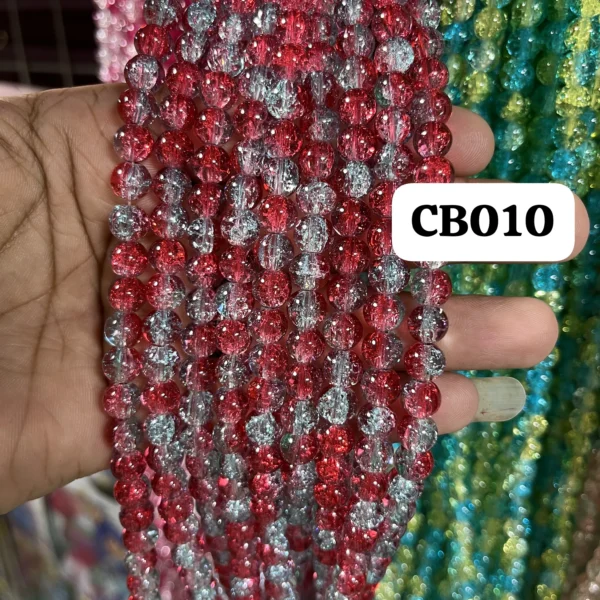 crackle beads 10