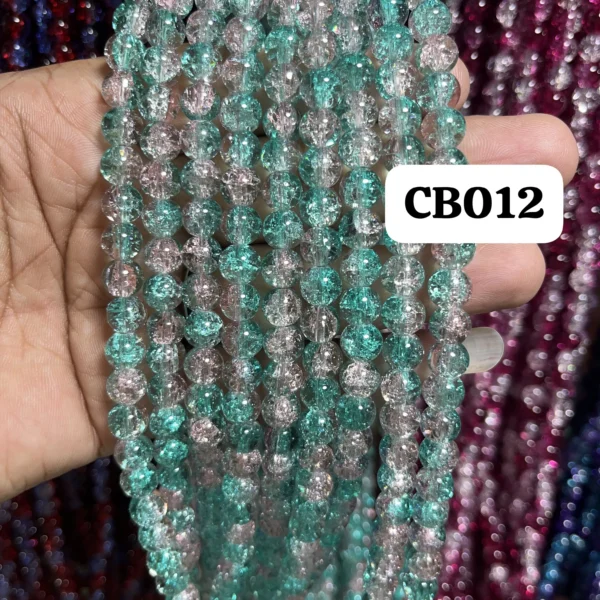 crackle beads 12
