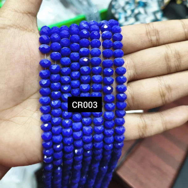 CR003 BLUE 6MM CRYSTAL BEADS