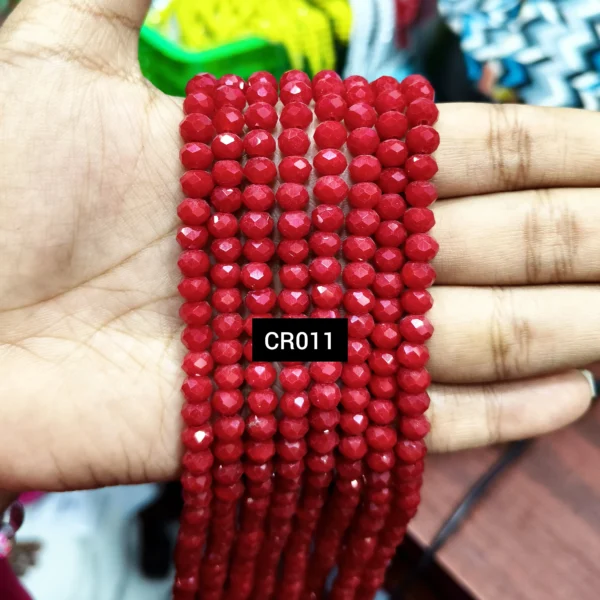 CR012 MAROON 6MM CRYSTAL BEADS
