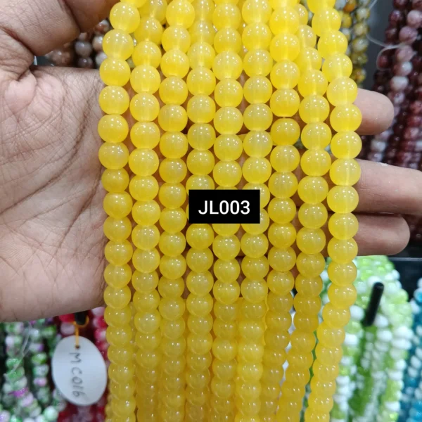 JL003 YELLOW JELLY BEADS