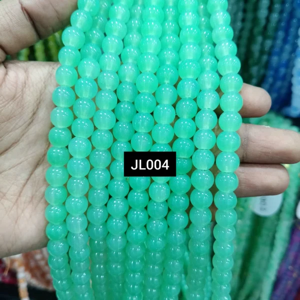 JL004 AQUA BLUE JELLY BEADS