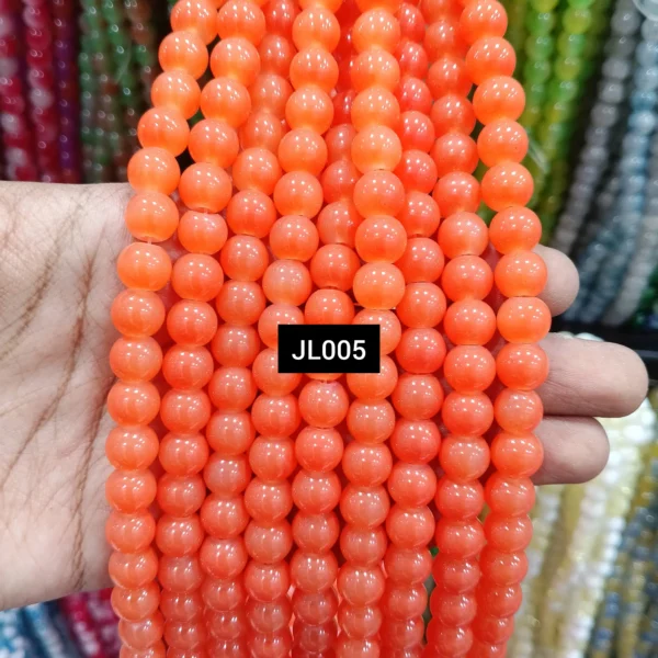 JL005 ORANGE JELLY BEADS