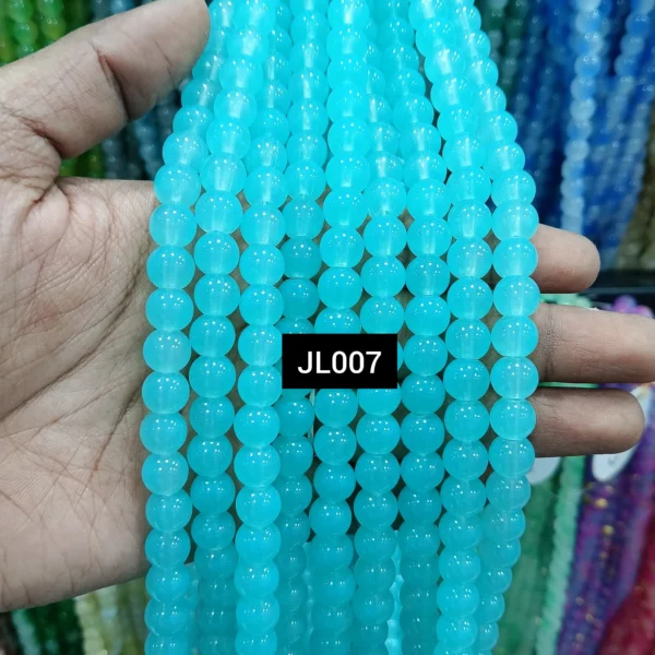 JL007 SKY BLUE JELLY BEADS