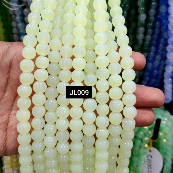 JL009 LIGHT GREEN JELLY BEADS