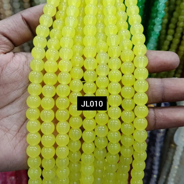 JL010 LIGHT YELLOW JELLY BEADS