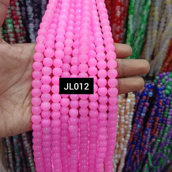 JL012 LOVE PINK JELLY BEADS