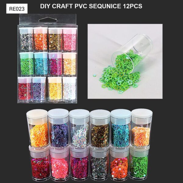RE023 CRAFT PVC SEQUNICE (12 PCS PACK)
