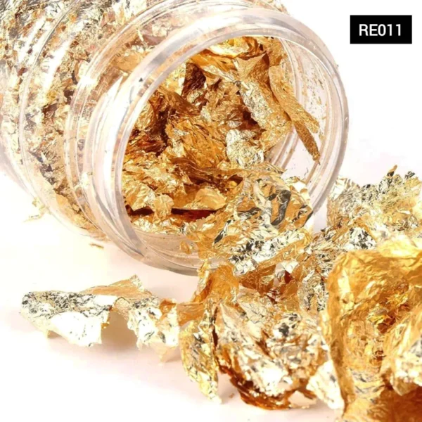 RE011 RESIN FLAKES GOLD (15 GRM)