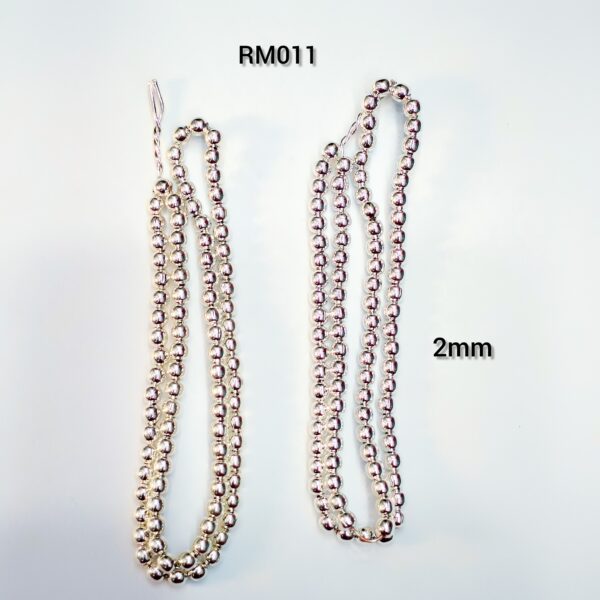 2MM SILVER BEADS