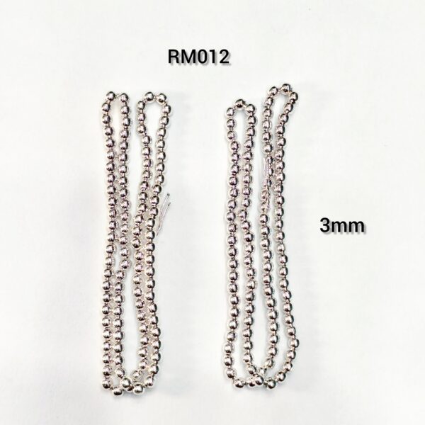 3MM SILVER BEADS