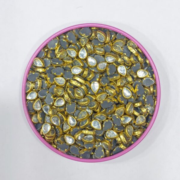 DROP WHITE KUNDAN  (4*6)