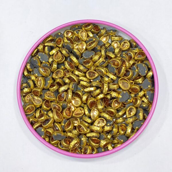 DROP GOLD KUNDAN (4*6)