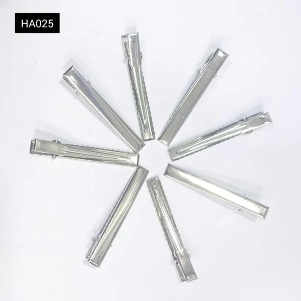 HA025 SILVER ALIGATOR CLIP MEDIUM SIZE (100 PCS PACK)