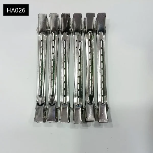HA026 SILVER ALIGATOR CLIP BIG SIZE (12 PCS PACK)