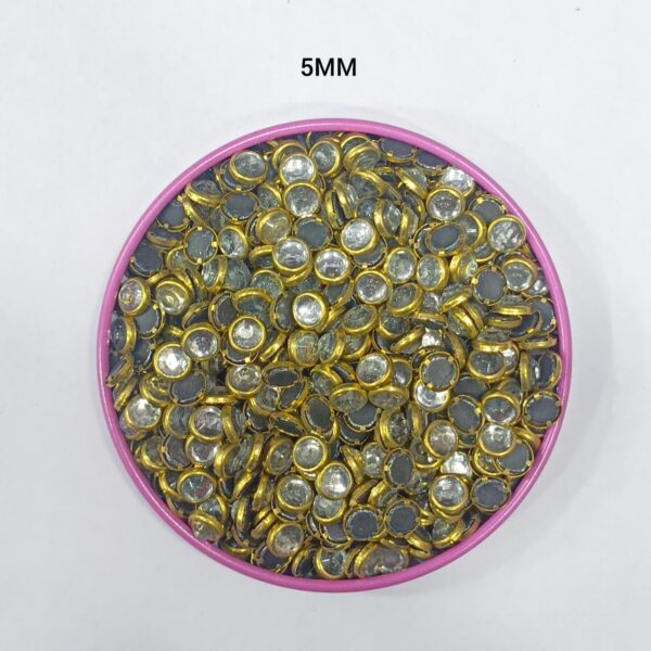 ROUND WHITE KUNDAN (5MM)