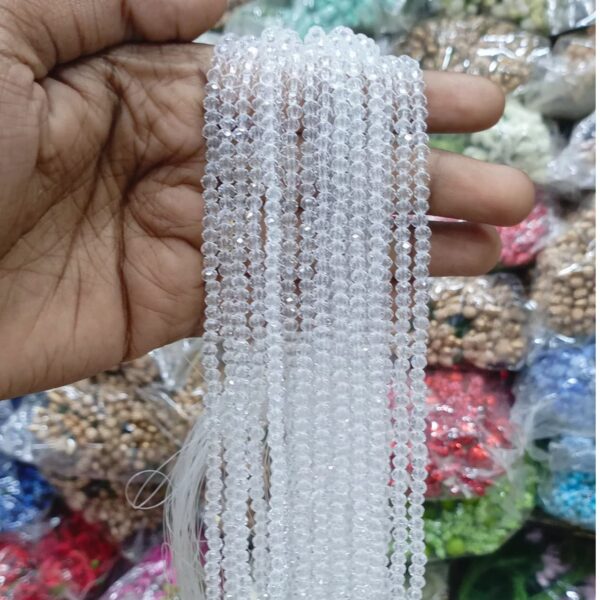 CR015 WHITE 4MM CRYSTAL BEADS