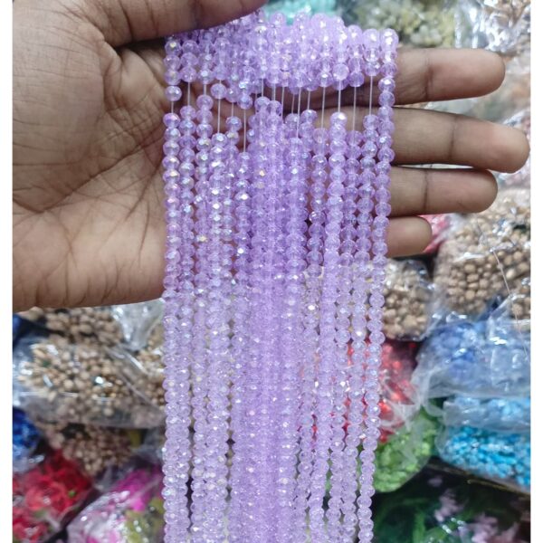 CR016 LITE LAVENDAR 4MM CRYSTAL BEADS