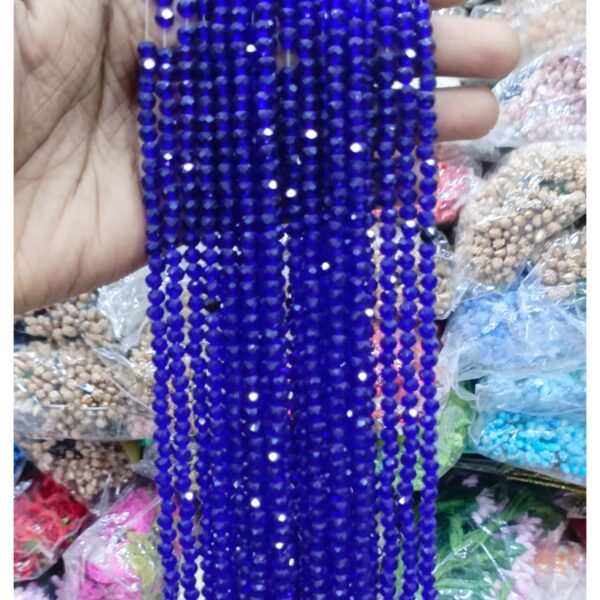 CR018 DARK BLUE 4MM CRYSTAL BEADS