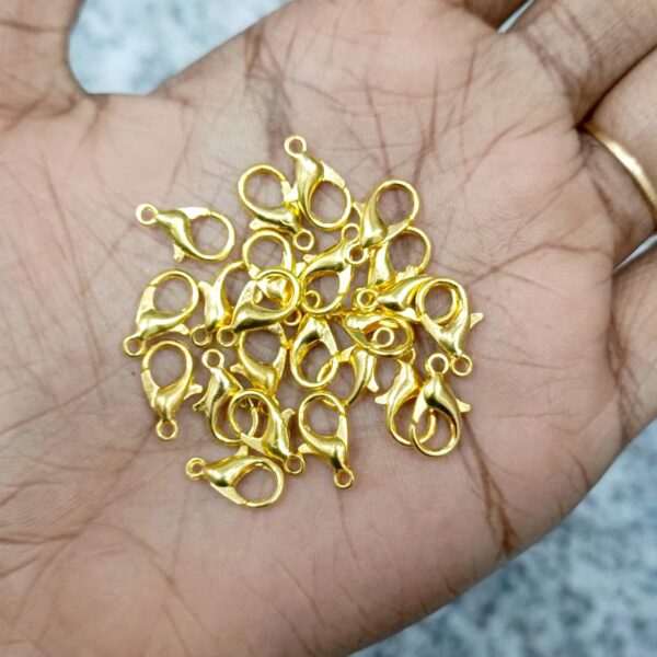 LOBSTER CLASPS GOLD (12 PCS PACK)