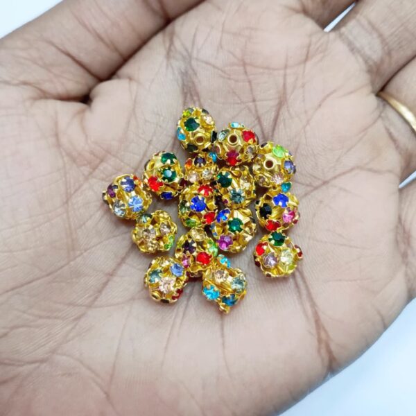 MULTI COLOR STONE BALL(12 PCS PACK)