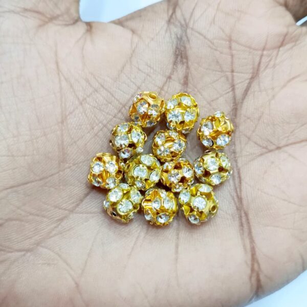 BIG STONE BALL GOLD(12 PCS PACK)