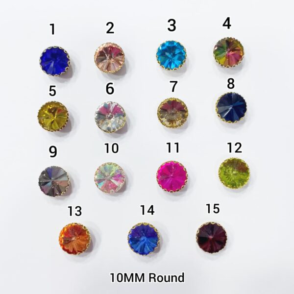 ROUND STONES 10MM(12 PCS PACK)